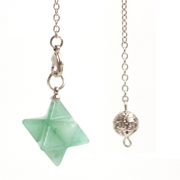 Pêndulo Merkaba Aventurina Verde